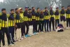 उग्रसेनपुर में चल रही क्रिकेट प्रतियोगिता में मैन ऑफ द मैच बने इरशाद ।