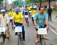 पर्यावरण और स्वास्थ्य जागरूकता अभियान साइकिल यात्रा