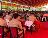 मुख्य मंत्री के आगमन को लेकर पुलिस विभाग का  पूर्वाभ्यास 