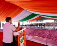 हरियाणा में राहुल गांधी की दोनों रैलियों में भीड़ टूट पड़ी।