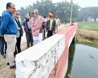 सिंचाई मंत्री ने सिल्ट सफाई एवं नहरों के संचालन का किया निरीक्षण, कृषको से वार्ता, दिए निर्देश