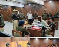 पुलिस अधीक्षक सोनभद्र द्वारा पुलिस कार्यालय के प्रधान लिपिक शाखा का किया गया वार्षिक निरीक्षण एंव सम्बन्धित को दिए  आवश्यक दिशा-निर्देश