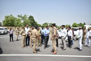 मंडलायुक्त तथा अधिकारियों द्वारा भ्रमण कार्यक्रम की तैयारियों का किया गया निरीक्षण