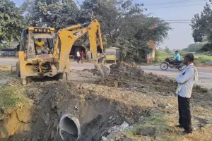 बांदा-बहराइच हाइवे पर क्षतिग्रस्त पुलिया बनाने के लिए कवायद शुरू