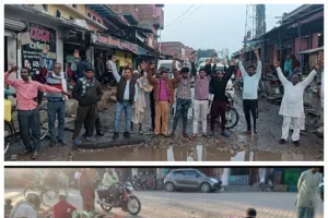 पीडब्ल्यूडी के सड़क पर बह रहा  है गंदा पानी नहीं है पीडब्ल्यूडी के अधिकारियों का ध्यान