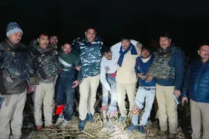 पुलिस की नाक की बंदी में गौ तस्कर से मुठभेड़ गौ वंश सहित तीन गौ तस्कर हुए गिरफ्तार